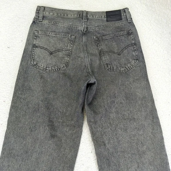 Levi's Premium Baggy Dad Jeans Women's Size 28 Gray Wash High Waist Denim - Picture 5 of 9